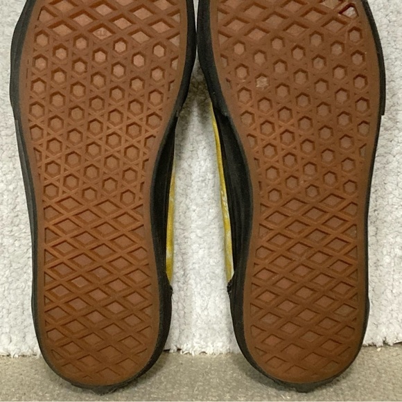 Vans Little Kids Black/Yellow Suede/Canvas Old Skool Sneakers Shoes Size US 3 - Picture 10 of 11